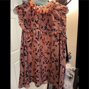 Kate Spade blouse floral with ruffle